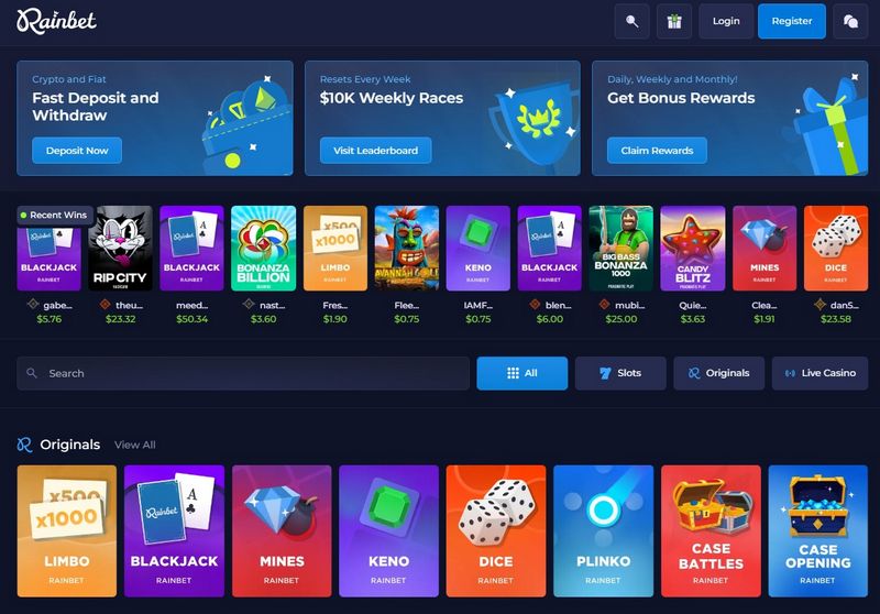 Overview of Rainbet Gambling Enterprise